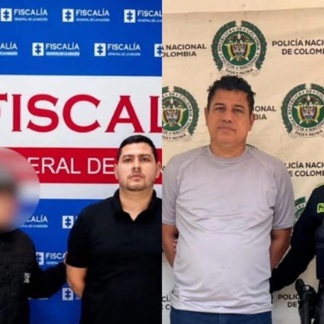Judicializados exdirector y jefe administrativo del instituto de tránsito de Ciénaga, Magdalena. Foto: Fiscalía.