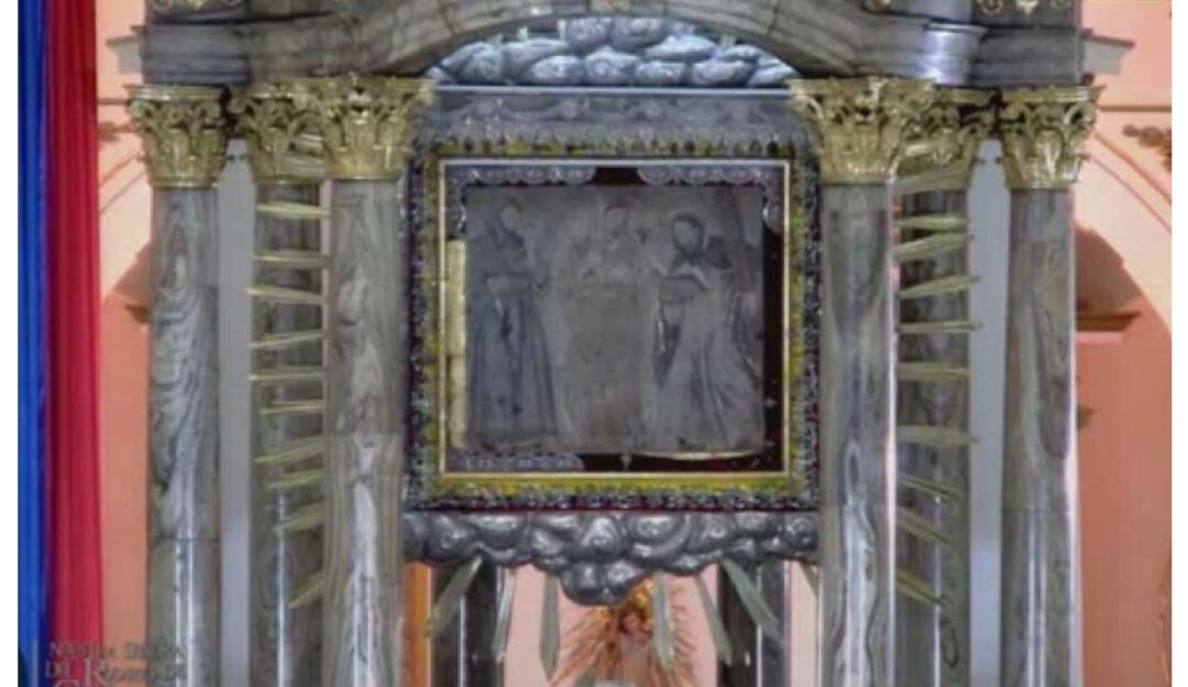 Intentan robar el lienzo de la Virgen de Chiquinquirá