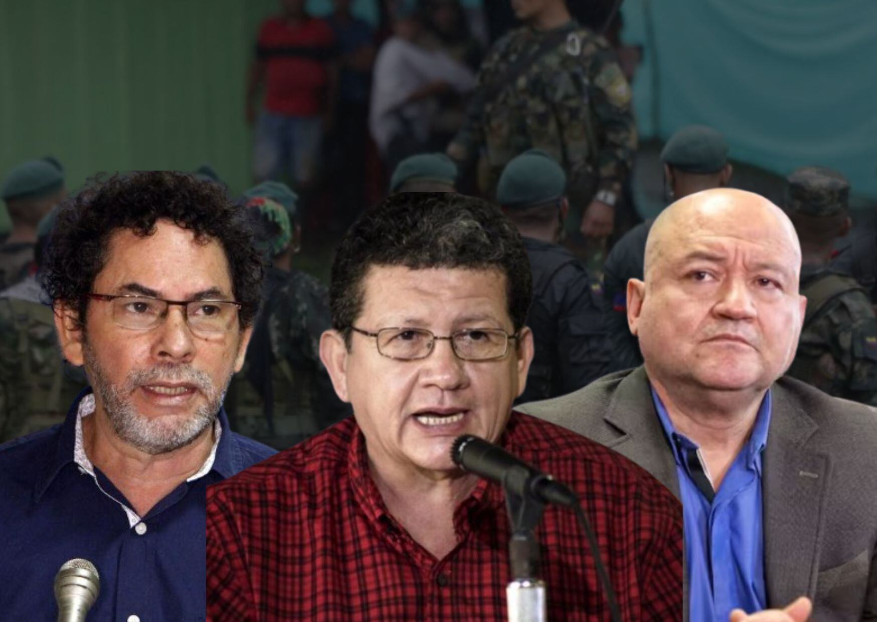 Ex secretariado de las FARC. Pastor Alape, Pablo Catatumbo y Julián Gallo. Caracol Radio.