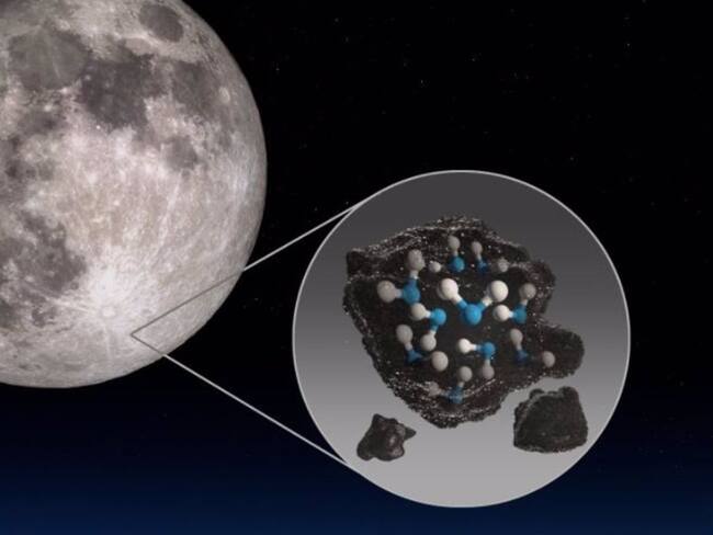 NASA anuncia que hay agua en el lado soleado de la Luna