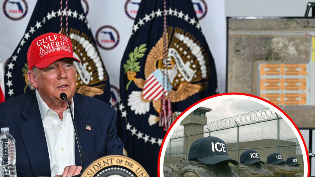Trump inaugura ‘Alligator Alcatraz’, el centro de detención cuya única salida “es la deportación”
