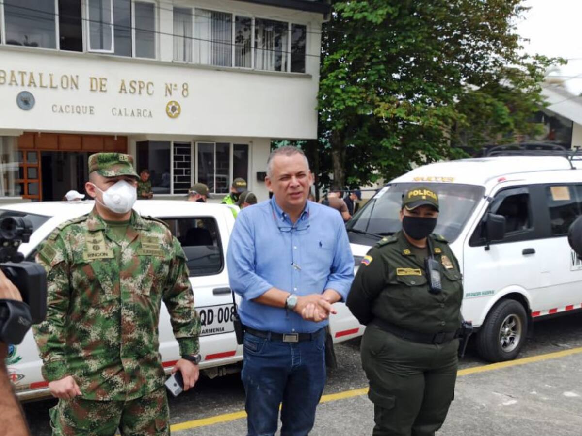 “No paramos, pero nos cuidamos” Comandante Batallón de servicios de Armenia