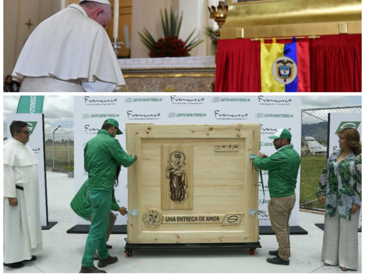 Colombia testigo del encuentro del Papa Francisco y el cuadro de la Virgen de Chiquinquirá