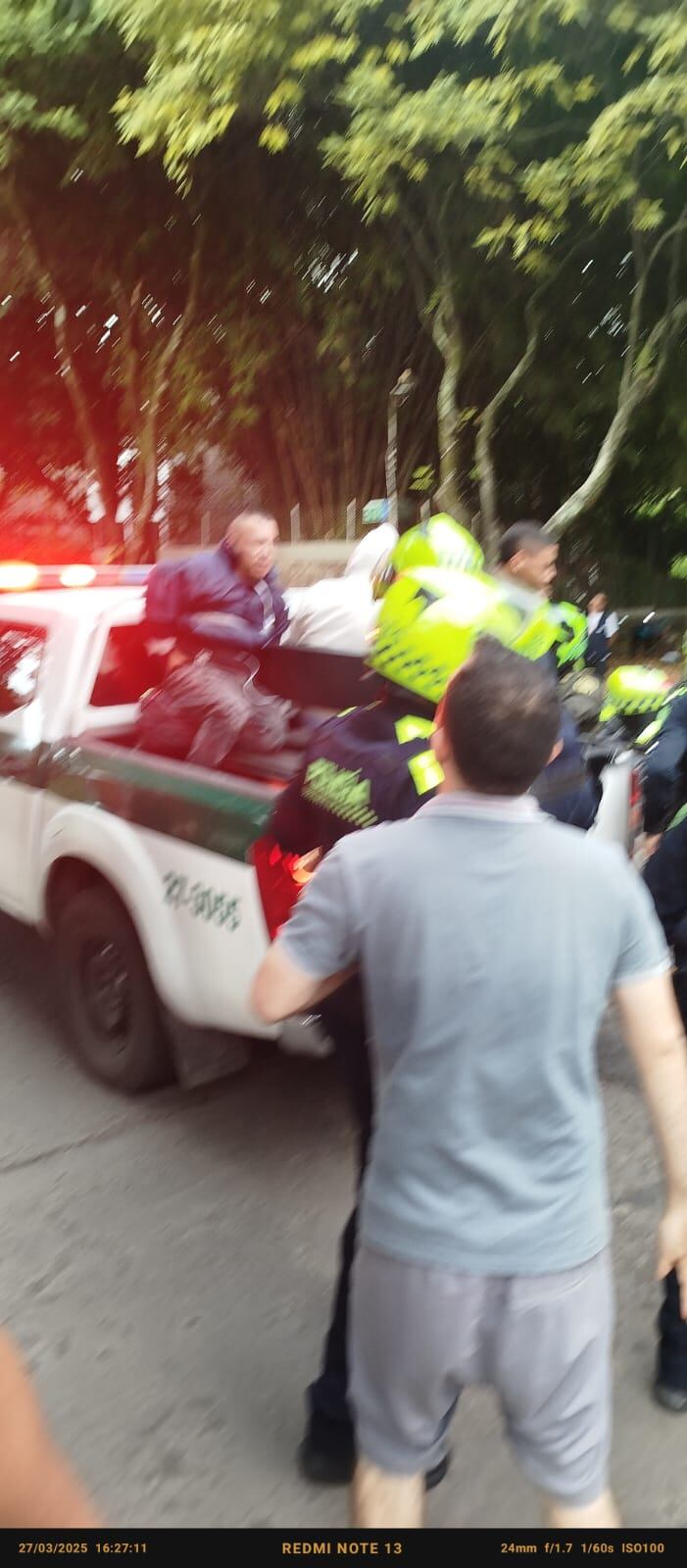 Seis ladrones capturados tras persecución y balacera en Cali