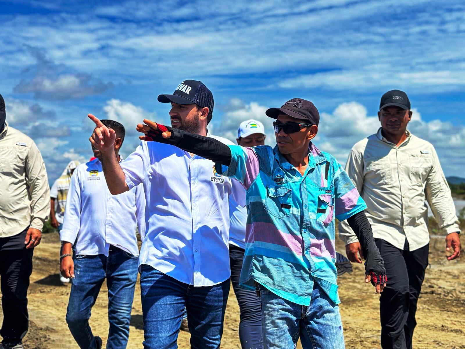 Gobernador Arana llegó a ‘Caregato’ a supervisar trabajos de cierre