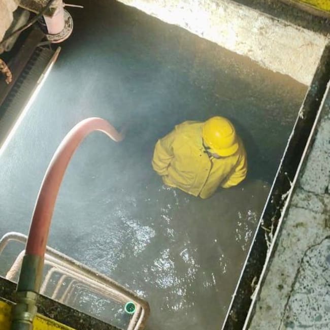 Trabajos en planta de agua de Rionegro- foto alcaldía