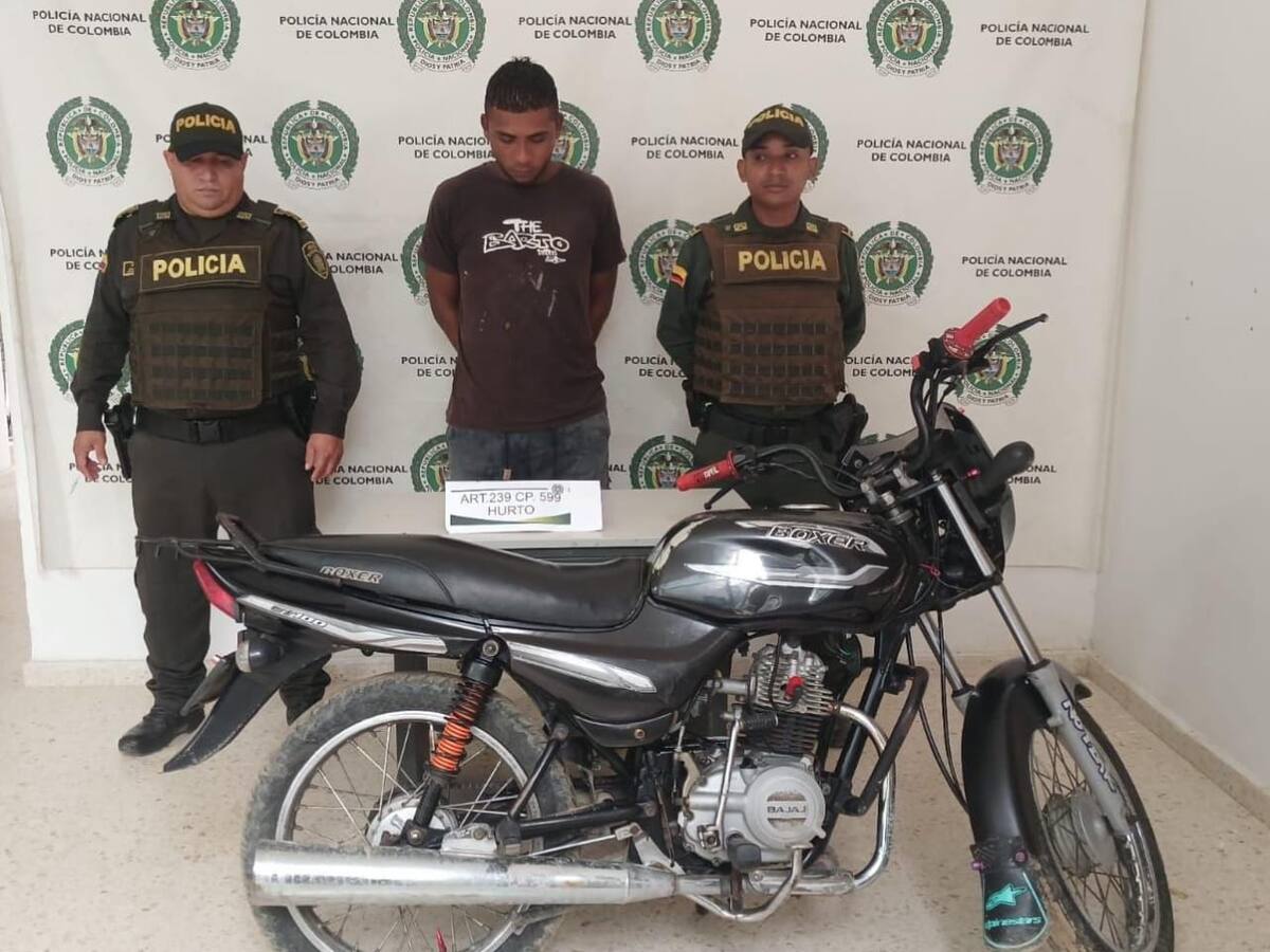 Policía de Bolívar recuperó moto robaba en San Estanislao de Kostka
