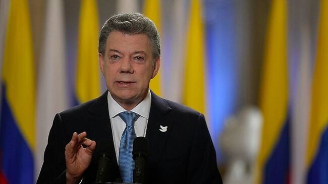 Presidente de la República Juan Manuel Santos. Foto: Colprensa - suminitrada por Equipo de Paz del Gobierno