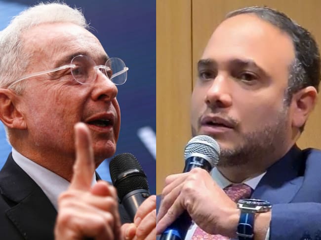 Álvaro Uribe Vélez y Alfredo Deluque. Fotos: (Colprensa - Lina Gasca) / Facebook Alfredo Deluque