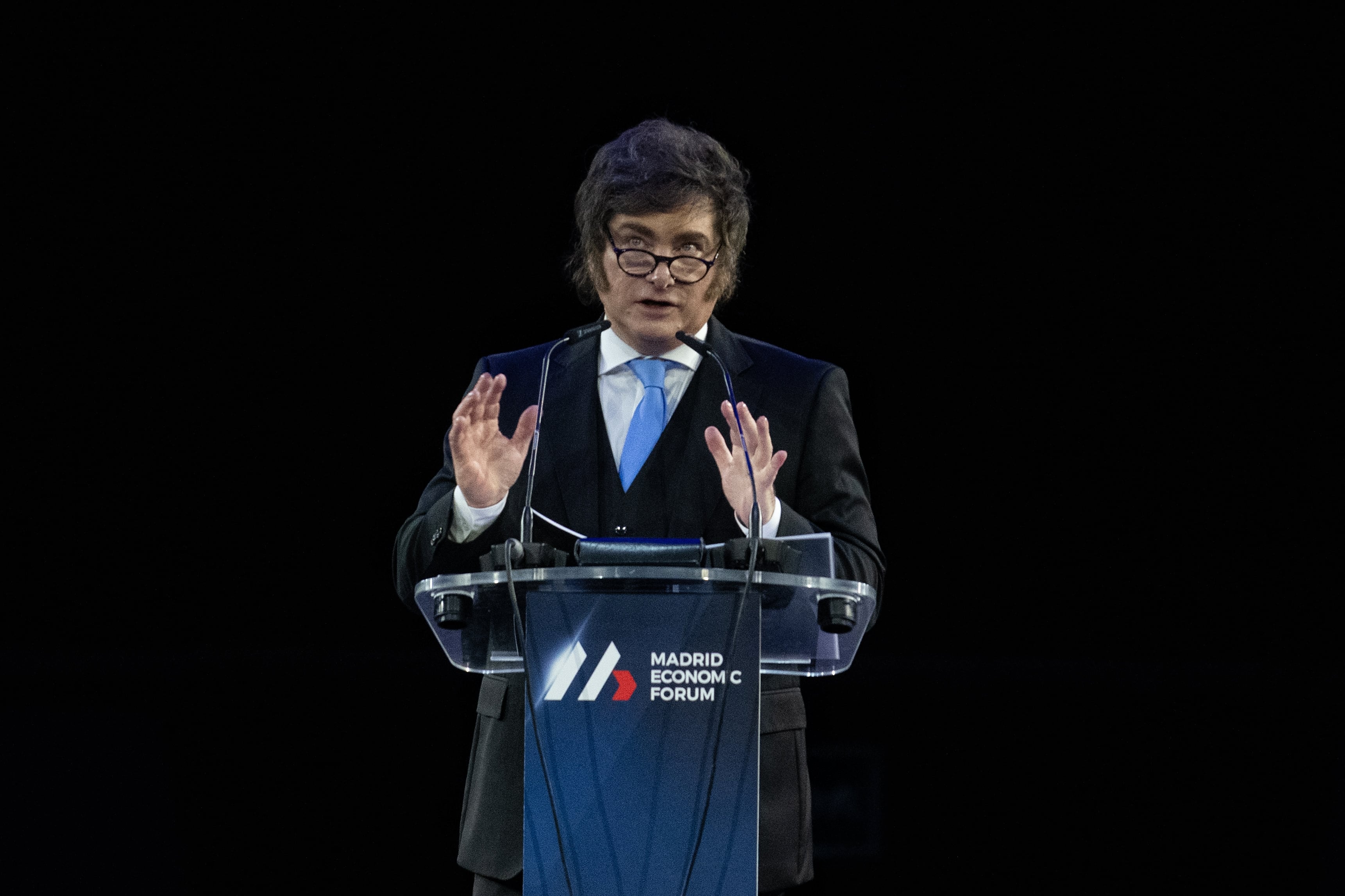 Milei endurecerá sanciones contra compañías vinculadas a proyectos petroleros en Malvinas. (Photo By Fernando Sanchez/Europa Press via Getty Images)