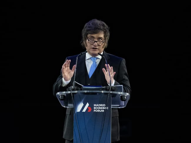 Milei endurecerá sanciones contra compañías vinculadas a proyectos petroleros en Malvinas. (Photo By Fernando Sanchez/Europa Press via Getty Images)