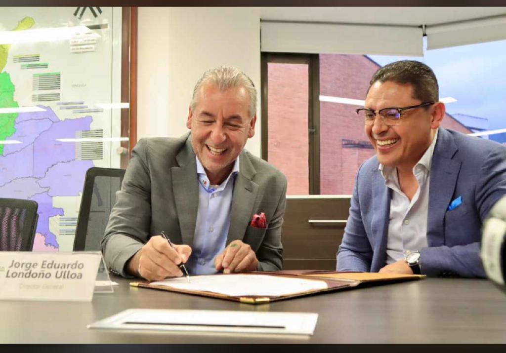 Jorge Eduardo Londoño - director del SENA y Alejandro Fúneme - alcalde de Tunja