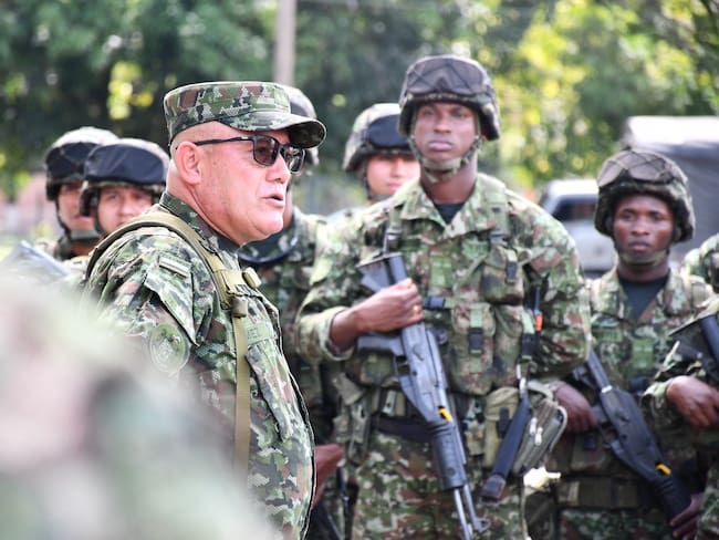 Resultado operacional en Mapiripan, Meta. Dirigido por el comandante de la 4 División, general Fredy Gómez.