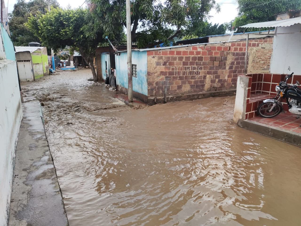 Inundación en el barrio La Parada, Villa del Rosario / Foto: Cortesía