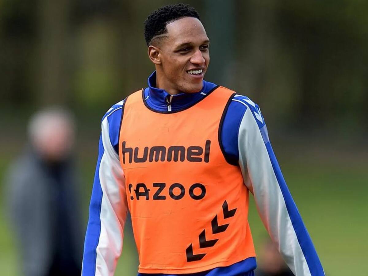 Yerry Mina se reintegró a los entrenamientos del Everton