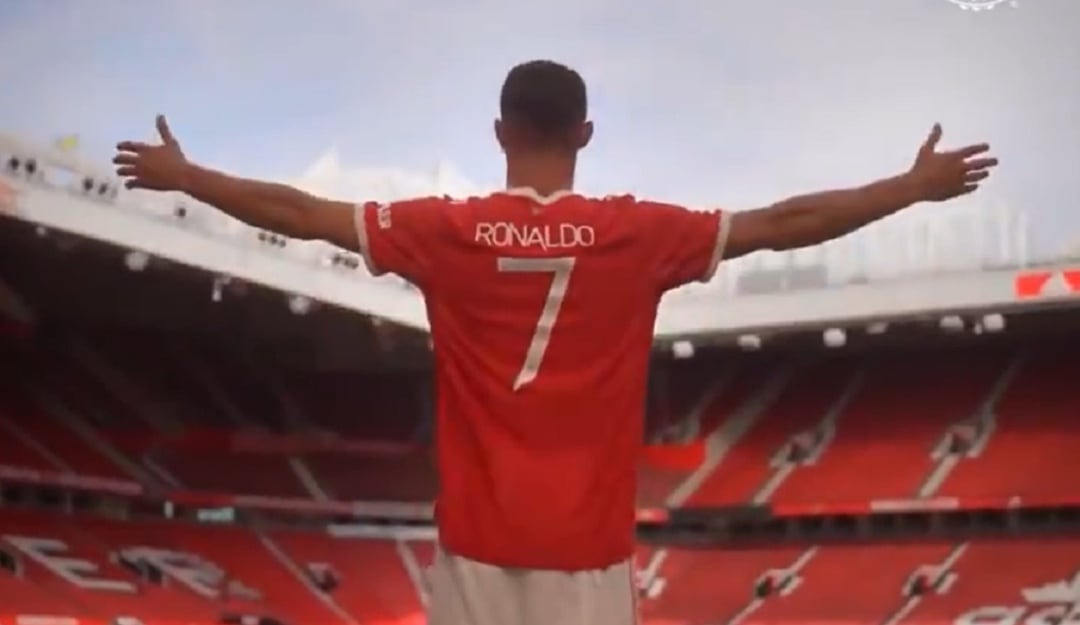 Cristiano Ronaldo regresó a Old Trafford con la camiseta del Manchester United.