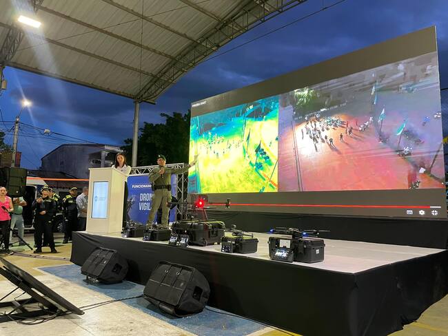 Drones entregados por la Gobernación de Norte de Santander / Foto: Caracol Radio