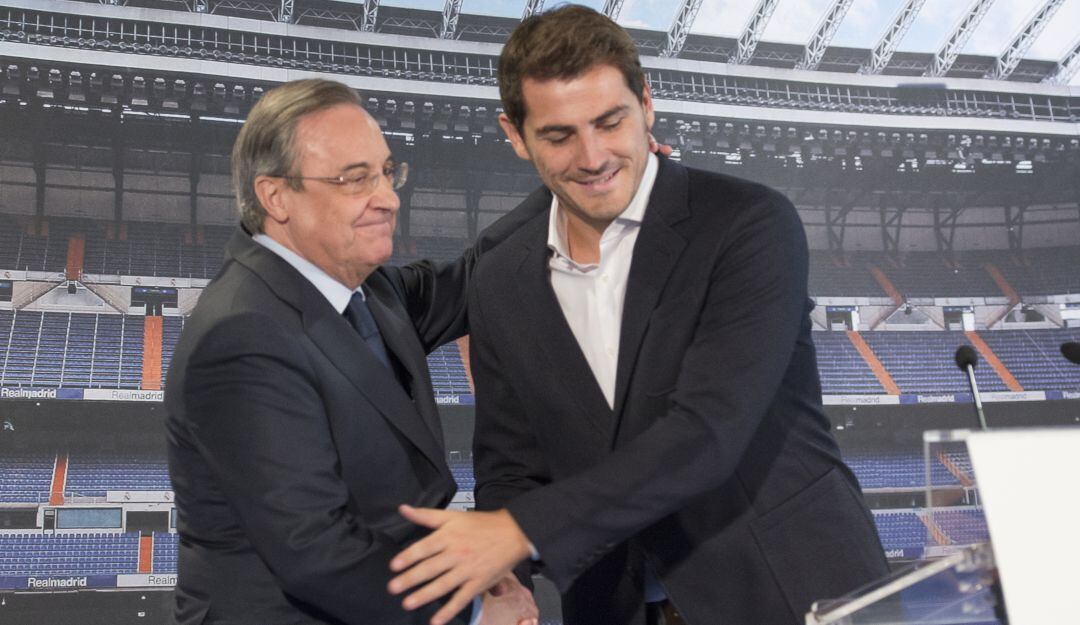 Florentino Pérez e Iker Casillas