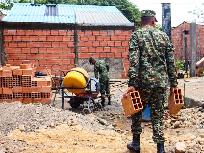 Construcción casa de un ex soldado.