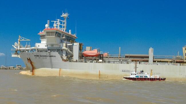 Finalizaron los trabajos de mantenimiento en el Canal de Acceso en el Puerto de Barranquilla. Foto: Colprensa