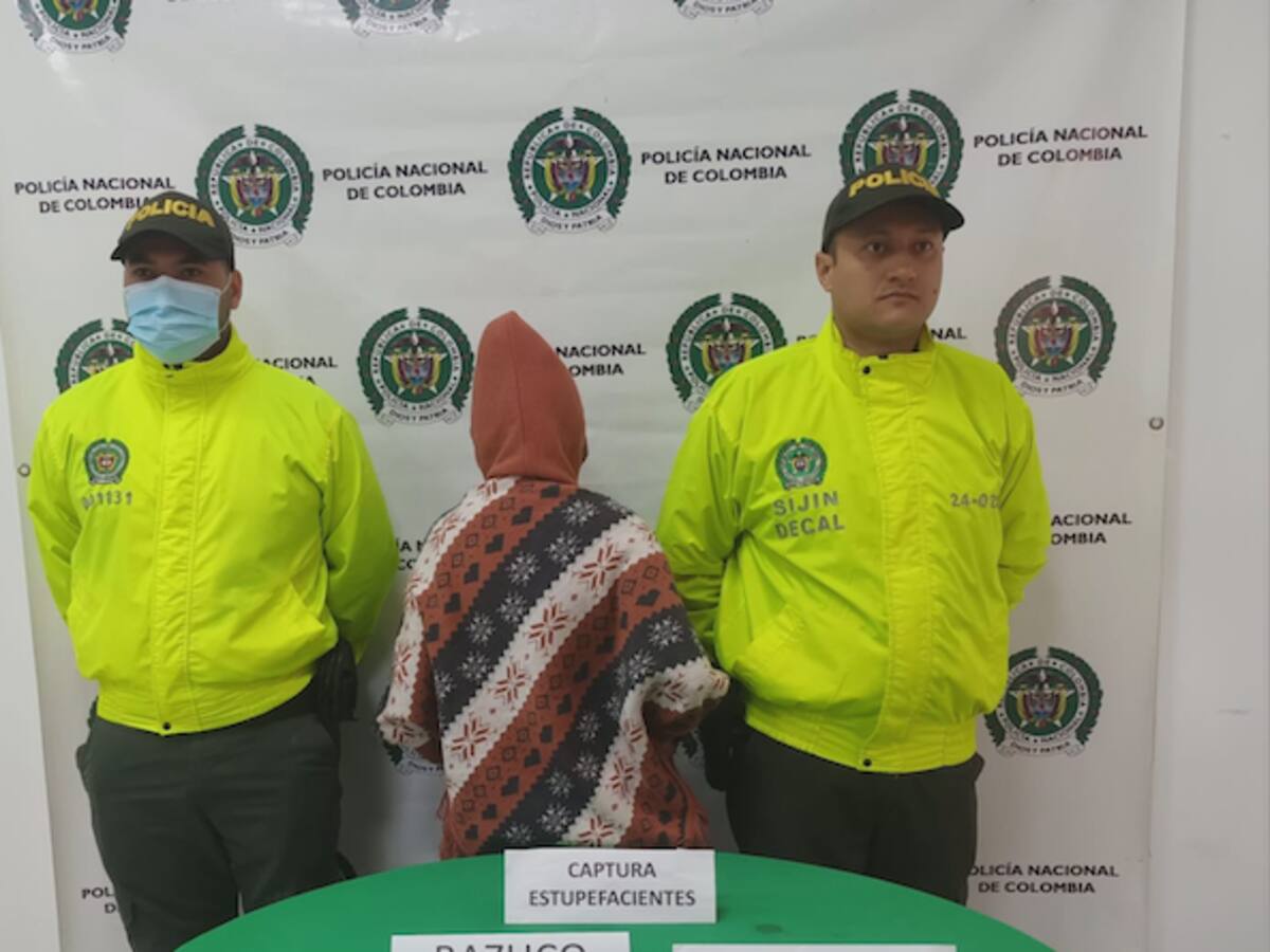 Una mujer señalada de comercializar drogas en Pácora, Caldas fue capturada por la policía