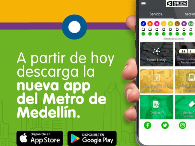 Metro de Medellín estrena aplicación para celulares