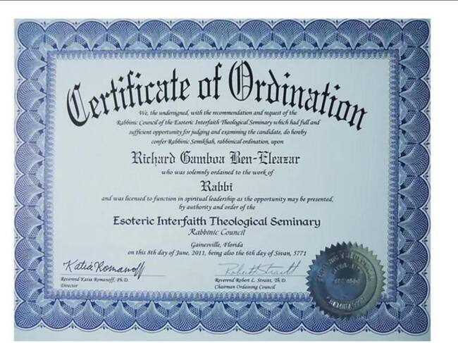 Copia del Certificado de Ordenación | Suministrado