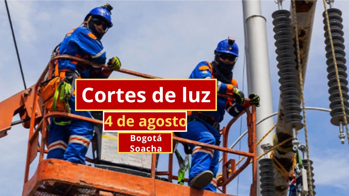 Cortes de luz en Bogotá y Soacha este martes 4 de agosto: conozca los horarios y barrios afectados