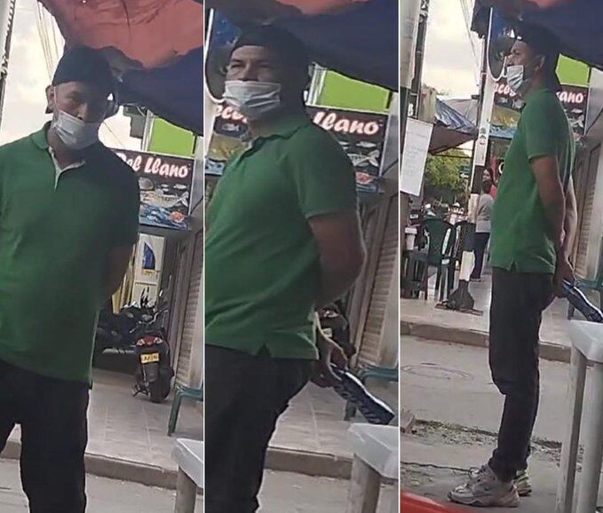Estas son las fotografías del video enviado por una persona a la Policía, que permitió ubicar a Harold Echeverry.