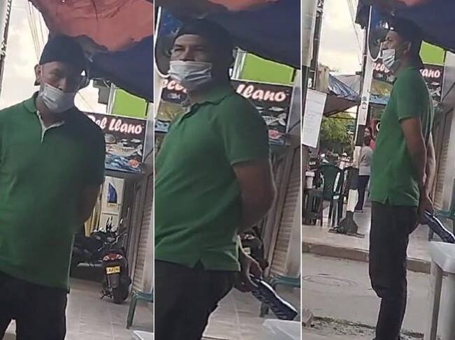 Estas son las fotografías del video enviado por una persona a la Policía, que permitió ubicar a Harold Echeverry.