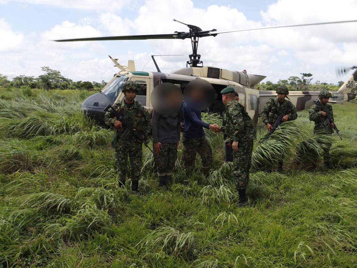 Tres presuntos integrantes del Clan de Golfo se entregaron en el sur de Bolívar
