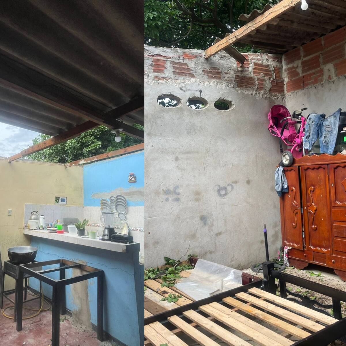 Los duros testimonios de afectados por fuerte vendaval en Barranquilla: “tuvimos pánico”