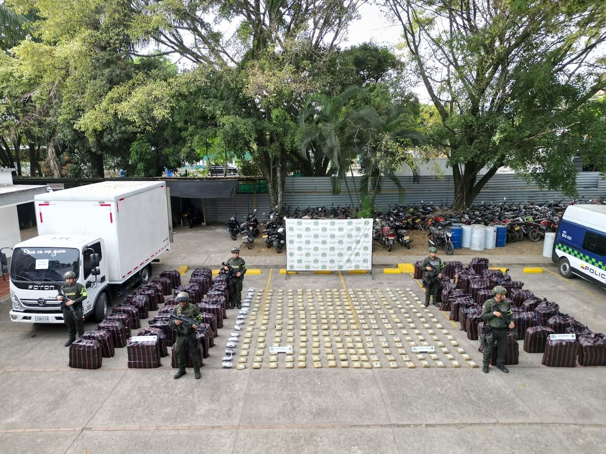 Fuera de circulación dos toneladas de marihuana en el Cauca tras operativo policial