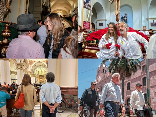 Candidatos presidenciales asistieron a eventos religiosos durante Semana Santa: así la han vivido. Fotos: suministradas.