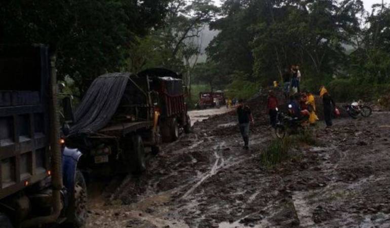 Panorama vial provocado por las lluvias en Norte de Santander.