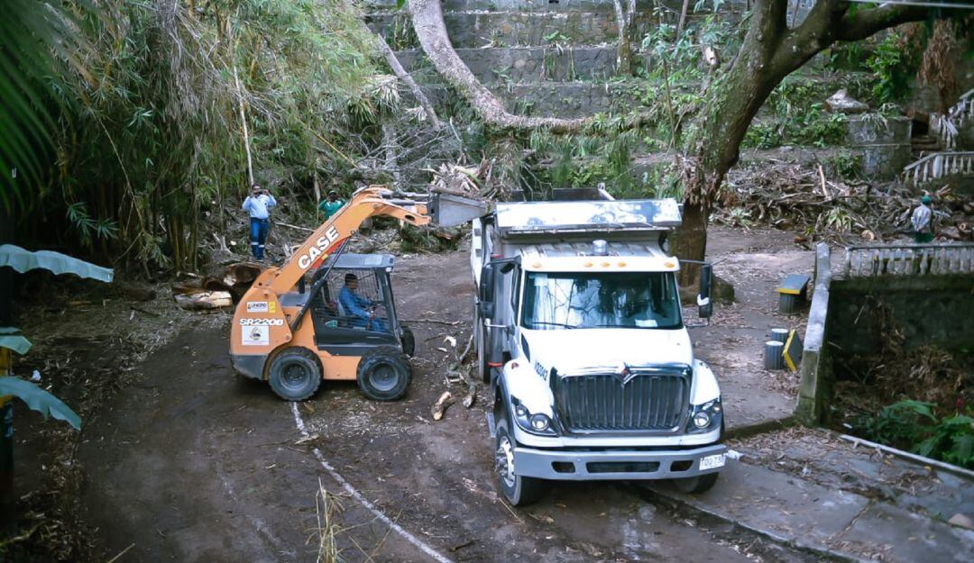 Limpieza del Parque Centenario en Ibagué