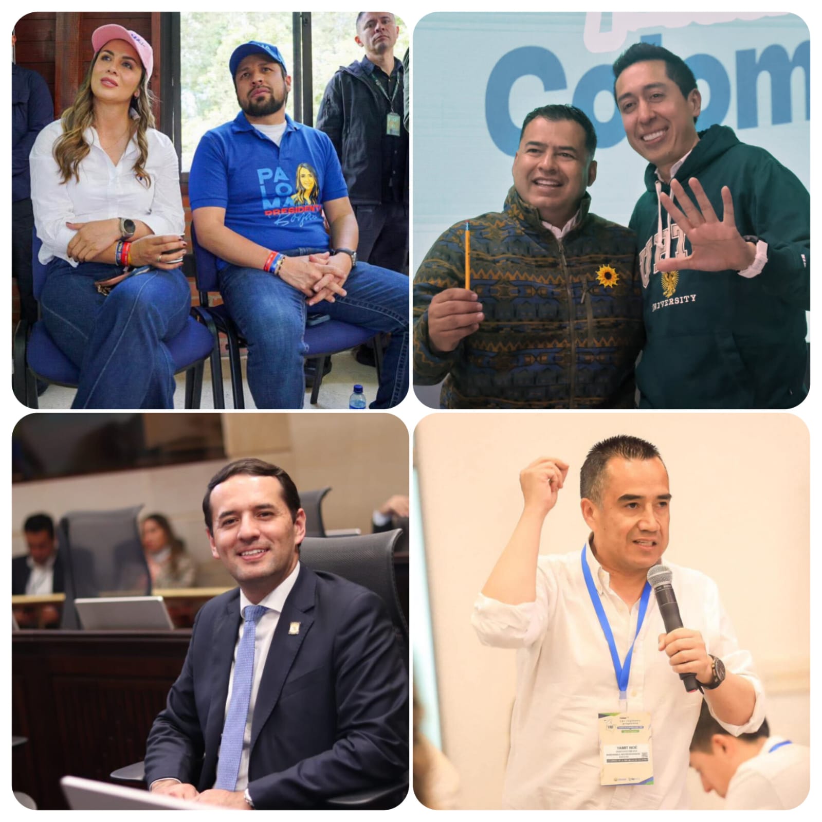 Congresistas boyacenses que se la jugaron por sus candidatos presidenciales.