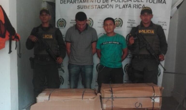 La droga tenía como destino varios municipios del Tolima.