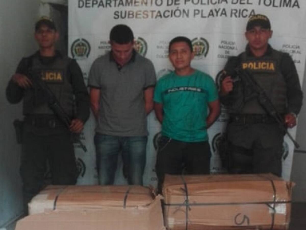 Incautan 405 kilos de marihuana en el Tolima