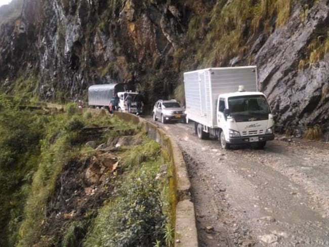 Lluvias afectan el corredor vial Sogamoso-Tópaga-Mongua, Boyacá