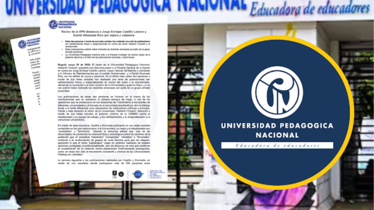 Rector de la Universidad Pedagógica denuncia ante Fiscalía señalamientos de terrorismo contra la UPN