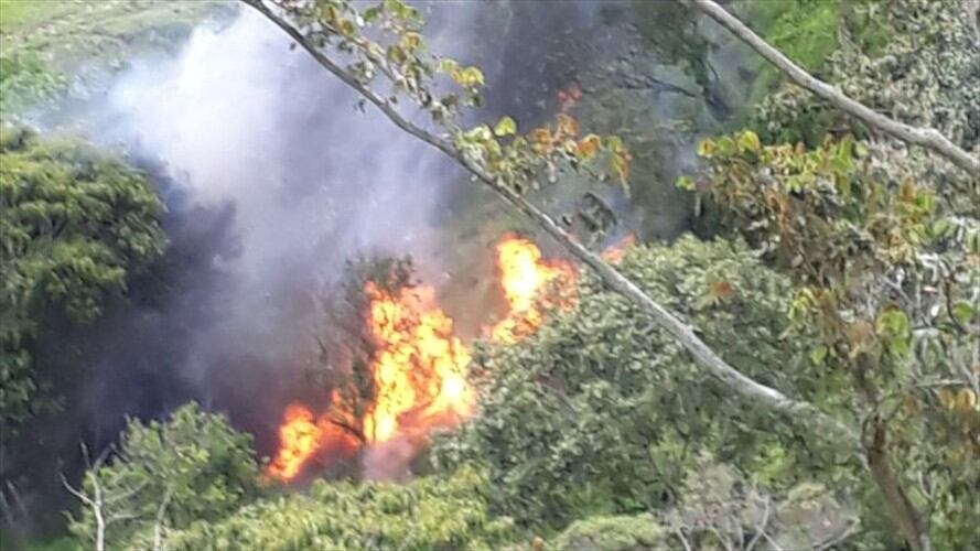 Destruyen en Antioquia laboratorio clandestino de permanganato de potasio. Foto: Policía Nacional