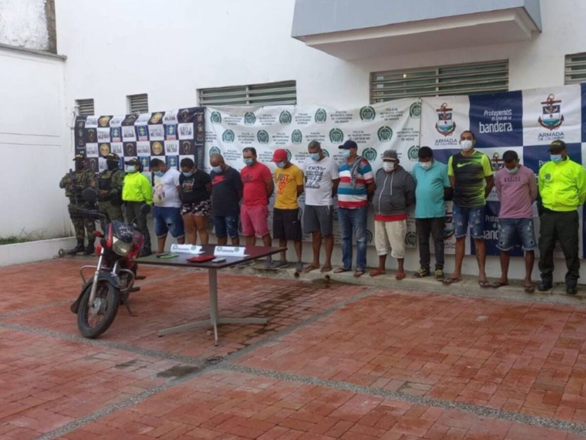 A la cárcel 11 presuntos integrantes de ‘Los Santiago’ en Bolívar