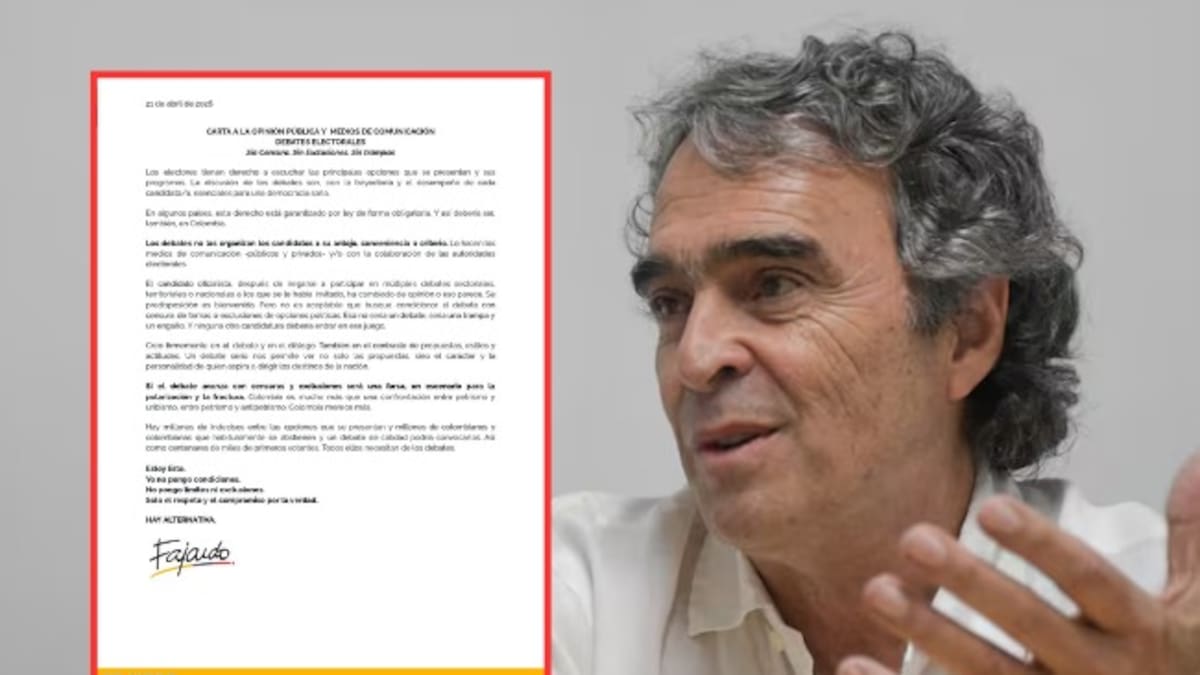 Sergio Fajardo pide a los medios hacer un debate sin censura: “estoy listo, yo no pongo condiciones”