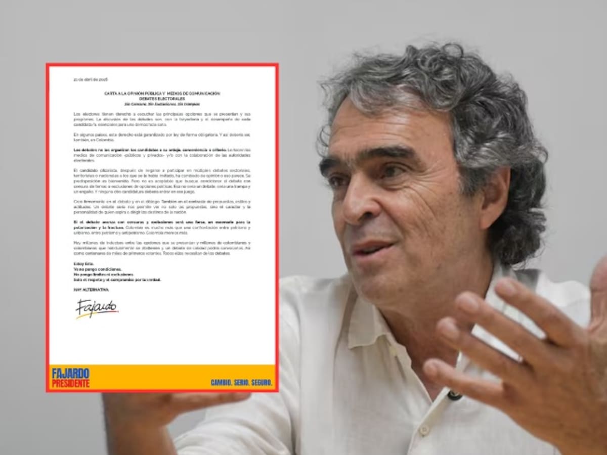 Sergio Fajardo pide a los medios hacer un debate sin censura: “estoy listo, yo no pongo condiciones”