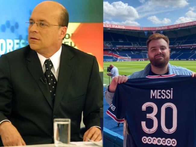 Carlos Antonio Vélez, periodista, e Ibai Llanos, streamer español.