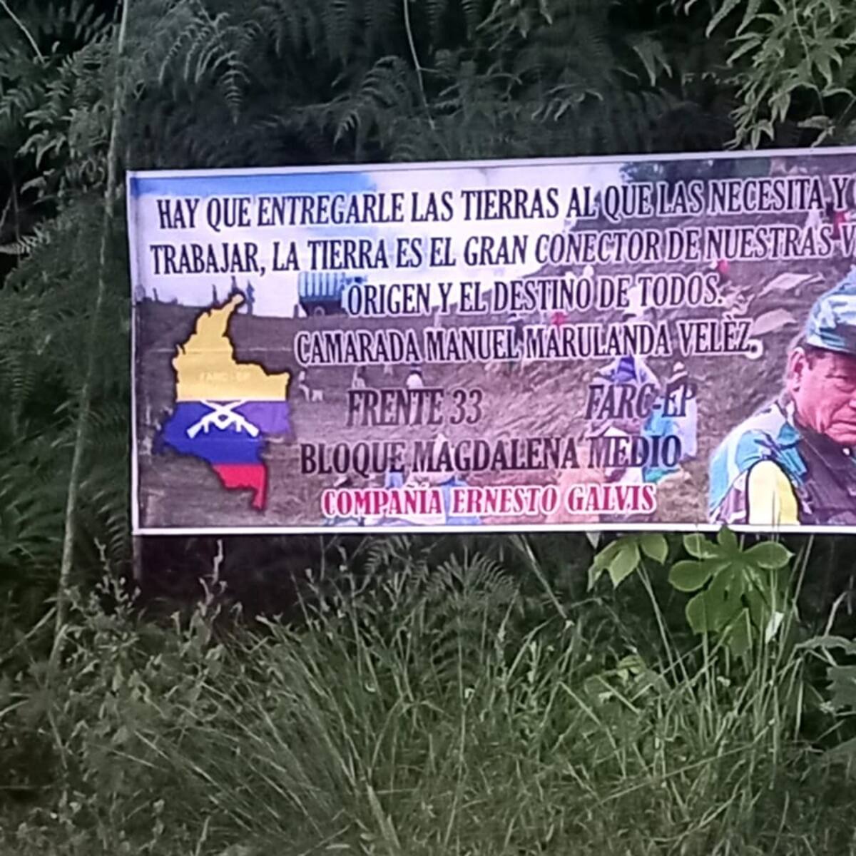 Alerta en El Playón por aparición de vallas alusivas a las disidencias de las Farc