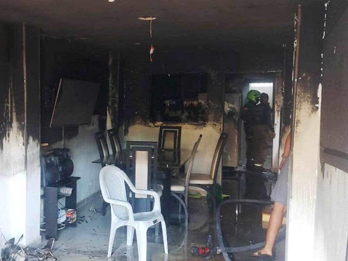 Bomberos controlaron incendio en el Nuevo Bosque en Cartagena