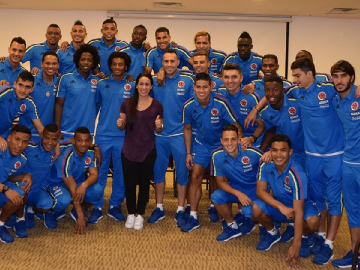 Visita olímpica: Mariana Pajón llegó a la concentración de la Selección Colombia