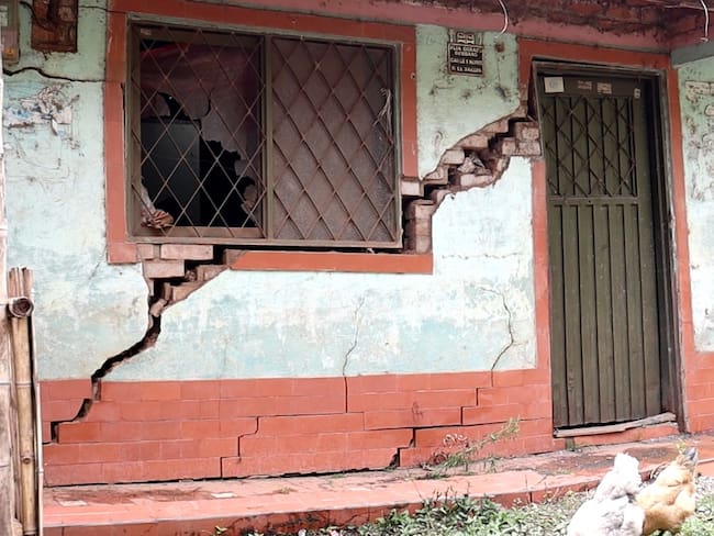 Falla geológica tiene en riesgo a más de 80 familias en Sucre, Cauca